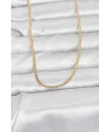 CM 14K Gold Renk Dolgun Zincir Model 60 cm Kadın Kolye