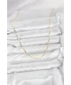 CM 14K Gold Renk Ezme Zincir Model 60 cm Kadın Kolye