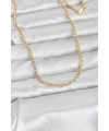 CM 14K Gold Renk Halka Zincir Model 60 cm Kadın Kolye