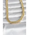CM 14K Gold Renk Kalın Zincir Model 60 cm Kadın Kolye