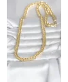 CM 14K Gold Renk Kalın Zincir Model 60 cm Kadın Kolye