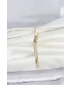 CM 14K Gold Renk Lazerli Yassı Zincir Model Kadın Bileklik