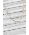 CM 14K Gold Renk Pirinç Lazer Model 60 cm Kadın Kolye
