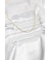 CM 14K Gold Renk Top Zincirli Model 60 cm Kadın Kolye