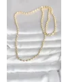 CM 14K Gold Renk Top Zincirli Model 60 cm Kadın Kolye