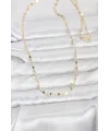 CM 14K Gold Renk Yassı Gemici Zincir Model 60 cm Kadın Kolye