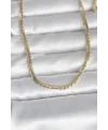 CM 14K Gold Renk Yassı Model 60 cm Kadın Kolye