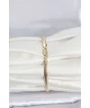 CM 14K Gold Renk Yassı Yılan Zincir Model Kadın Bileklik