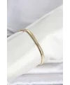 CM 14K Gold Renk Yassı Zincir Yılan Model Kadın Bileklik