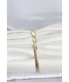 CM 14K Gold Renk Yassı Zincir Yılan Model Kadın Bileklik