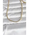 CM 14K Gold Renk Yılan Zincir Model 60 cm Kadın Kolye