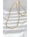 CM 14K Gold Renk Yılan Zincir Model 60 cm Kadın Kolye