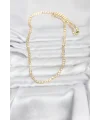 CM 14K Gold Renk Zincir Model 60 cm Kadın Kolye