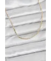 CM 14K Gold Renk Zincirli 60 cm Kadın Kolye