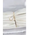 CM 14K Gold Renk Zincirli Model Kadın Bileklik