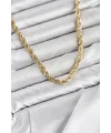 CM Burgu Model Gold Renk Pirinç 60 cm Kadın Kolye