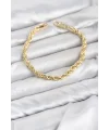 CM Burgu Model Gold Renk Pirinç Kadın Bileklik