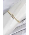 CM Damla Model Zirkon Taşlı VIP Seri Gold Renk Pirinç Kadın Bileklik