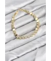 CM Kalp Model Zirkon Taşlı VIP Seri Gold Renk Pirinç Kadın Bileklik
