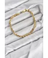 CM Singapur Model Zincir Gold Renk Kadın Bileklik