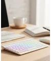 Çoklu Cihaz Uyumlu Kablosuz Klavye Mouse Seti Aydınlatmalı