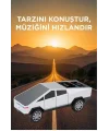 D68 Cyber Model Araba Tasarımlı Bluetooth Hoparlör 15w Güçlü Ses Rgb Led /tws/usb Beyaz