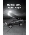 D68 Cyber Model Araba Tasarımlı Bluetooth Hoparlör 15w Güçlü Ses Rgb Led /tws/usb Siyah