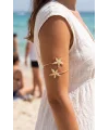 Deniz Yıldızı Model Gold Renk Bohem Pazu Bileklik