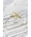 Deniz Yıldızı Model Gold Renk Pirinç Pazu Bileklik