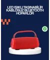 Derin Baslı Çift Hoparlörlü Taşınabilir Kablosuz Hoparlör