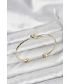 Düğüm Model Pirinç Gold Renk Kadın Bileklik