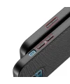 Dux Ducis Fino Serisi iPhone 12 Pro Max Kılıf Premium Dokuma Silikon Kılıf-(5775)