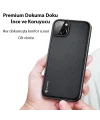 Dux Ducis Fino Serisi iPhone 14 6.1 inç Kılıf Premium Dokuma Silikon Kılıf-(5775)