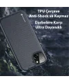 Dux Ducis Fino Serisi iPhone 14 Plus 6.7 inç Kılıf Premium Dokuma Silikon Kılıf-(5775)