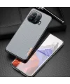 Dux Ducis Fino Serisi Xiaomi Mi 11 Pro Kılıf Premium Dokuma Silikon Kılıf-(5775)
