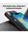 Dux Ducis Grit Series iPhone 14 6.1inç Premium MagSafe Uyumlu Kılıf-(5775)