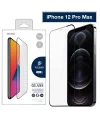 Dux Ducis iPhone 12 Pro Max 6.7inç Tempered Cam Ekran Koruyucu 10D Full Kaplama-(5775)