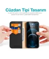 Dux Ducis iPhone 13 Pro Kılıf Mıknatıslı Cüzdanlı Deri Kılıf Hivo Series-(5775)