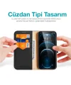 Dux Ducis iPhone 13 Pro Max Kılıf Mıknatıslı Cüzdanlı Deri Kılıf Hivo Series-(5775)