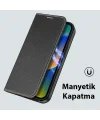 Dux Ducis iPhone 14 Plus 6.7 Kılıf Skin X PU Deri Manyetik Kapaklı Kılıf Magnetic Folio Case-(5775)