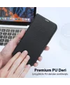 Dux Ducis iPhone 14 Plus 6.7 Kılıf Skin X PU Deri Manyetik Kapaklı Kılıf Magnetic Folio Case-(5775)