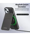 Dux Ducis iPhone 15 Plus Rafi Series MagSafe Premium Deri Kılıf-(5775)