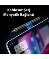 Dux Ducis SP-04 Manyetik Şarjlı Stylus Pen iPad Tablet Dokunmatik Kalem Transparent-(5775)