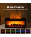 EZERE A4 Şömine Esintili Aromaterapi Difüzörü Ultrasonik Hava Nemlendici-(5775)