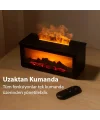 EZERE A4 Şömine Esintili Aromaterapi Difüzörü Ultrasonik Hava Nemlendici-(5775)