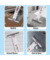 EZERE Çok Amaçlı Mini tezgah üstü Paspas Mini Mop + 2 Yedek Uç-(5775)
