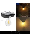 Fithome Yt-819 1 Watt Suya Dayanıklı Hareket Sensörlü Solar Led Lamba