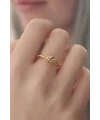 Gold Renk Halat Düğüm Model Kadın Yüzük