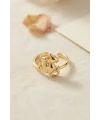 Gold Renk Kedi Tasarım Pirinç Kadın Yüzük