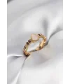 Gold Renk Mineli Su Kabağı Model Kadın Yüzük